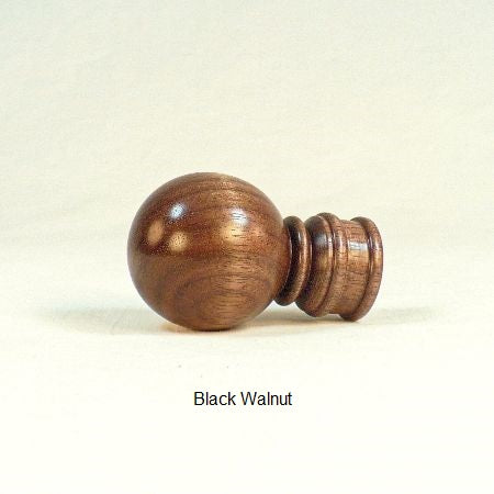 Wood Lamp Finials Handmade By Picinae Studios Ball Pattern 7