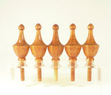 Custom Octagonal Bed Post Finials for Aaron, Matching Reproduction Set Of Four in Cherry