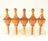 Custom Octagonal Bed Post Finials for Aaron, Matching Reproduction Set Of Four in Cherry