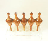 Custom Octagonal Bed Post Finials for Aaron, Matching Reproduction Set Of Four in Cherry