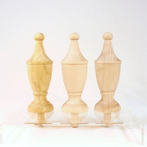 Custom Finials In Maple