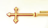 Handmade Wooden Processional Cross Custom Designs By Picinae Studios In Red Oak